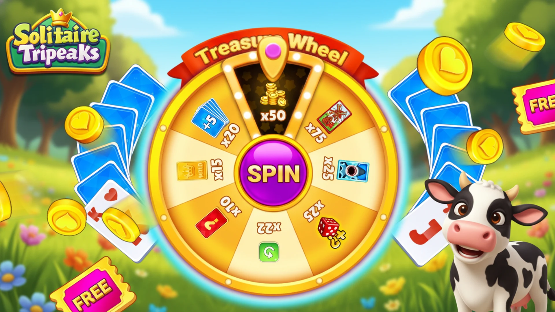 Solitaire TriPeaks Farm screenshot